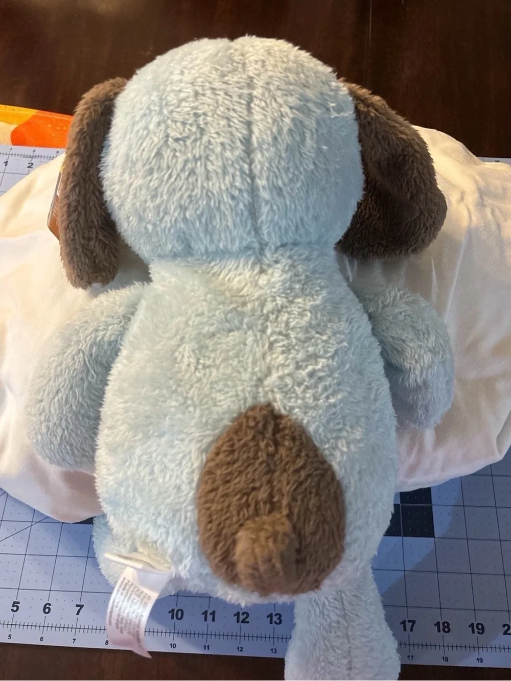 Animal Adventure Plush Blue & Brown Puppy Dog Toy - Soft Cuddly Pet Plush